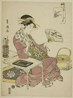 Toyokuni Utagawa Prints: The Fourth Month (Shi gatsu), from the series Fashionable Twelve Months... c.1793