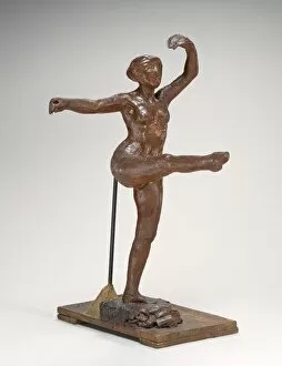 Ballet Dancer Collection: Fourth Position Front, on the Left Leg, c. 1885 / 1890. Creator: Edgar Degas
