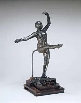 Fourth Position Front, on the Left Leg, c. 1885 / 1890. Creator: Edgar Degas