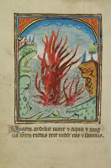 Illumination Painting Prints: The Fourth Sign before the Day of Judgment; Illustrated Vita Christi