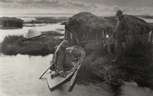 Hunting Rifle Prints: The Fowler's Return, 1886. Creator: Peter Henry Emerson