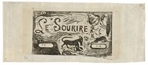 Fox, Busts of Two Women, and a Rabbit, headpiece for Le sourire, 1899 / 1900