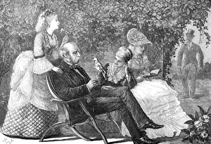 Beau Prints: The Fox and the Grapes, 1872. Creators: Unknown, F Wentworth