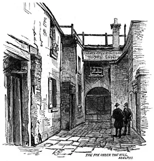 Adelphi Prints: The Fox under the Hill public house, Adelphi, Westminster, London, 1887