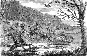 Habitat Prints: Fox-hunting, 1854. Creator: Unknown