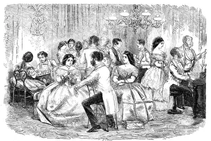 Chess Prints: Foxhunters Regaling in the Present Degenerate Days - drawn by John Leech