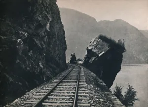 Outcrop Prints: Fra Vossebanen, 1914. Creator: Unknown