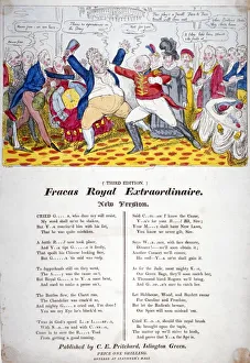 Matthew Wood Collection: Fracas Royal Extraordinaire, 1820. Artist: Isaac Robert Cruikshank