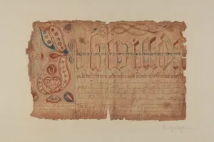 Fraktur Prints: Fractur, 1935 / 1942. Creator: Elmer R. Kottcamp