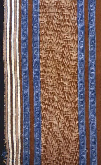 Peruvian Collection: Fragment (Band), Peru, A. D. 1000 / 1532. Creator: Unknown