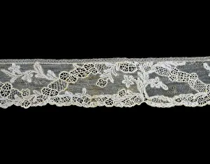 Delicate Prints: Fragment (Border), Burano, 1760s. Creator: Unknown