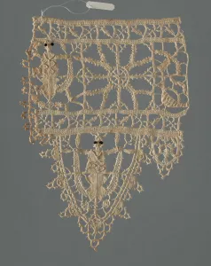 Glass Beads Prints: Fragment (Border), Italy, 16th century. Creator: Unknown