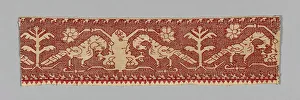 Fragment from a Border, Italy, 17th century. Creator: Unknown
