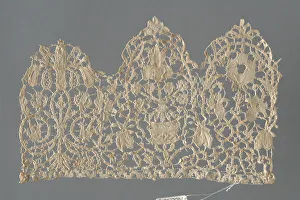 Grey Background Collection: Fragment (Border), Venice, 1630s. Creator: Unknown