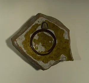 Fragment of a Bowl, 13th-14th century. Creator: Unknown