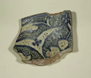 Crockery Gallery: Fragment of a Bowl, 14th-15th century. Creator: Unknown