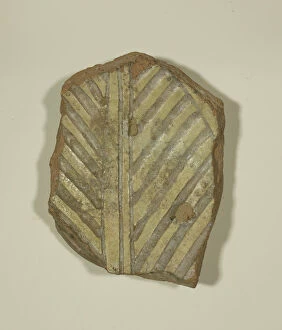 Constantinople Gallery: Fragment of a Bowl with Birds Wing, 13th-14th century. Creator: Unknown