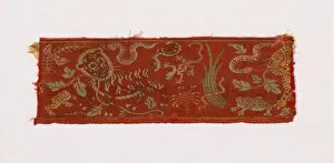 Gold Leaf Collection: Fragment, China. Creator: Unknown