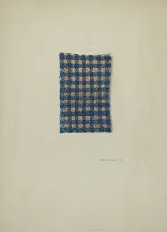 Hardin Walsh Prints: Fragment of Comforter, 1938. Creator: Hardin Walsh