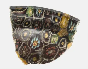 Glass Mosaic Glass Technique Prints: Fragment of a Cup, 1st century BCE-1st century CE. Creator: Unknown