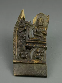 Ritual Object Collection: Fragment Depicting a Tathaghata, 12th century. Creator: Unknown