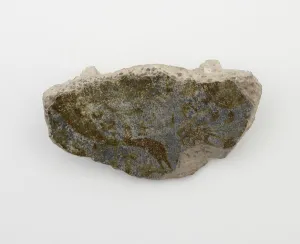Glazed Clay Prints: Fragment of a dish, 13th-14th century. Creator: Unknown