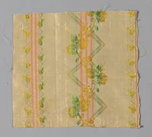 Zig Zag Prints: Fragment (Dress Fabric), France, 1775 / 1800. Creator: Unknown