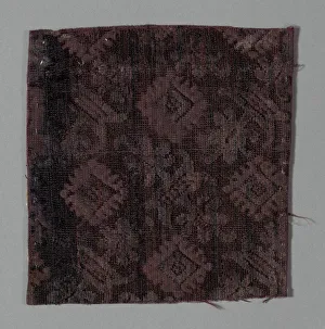 Plain Weave Prints: Fragment (Dress Fragment), Italy, 17th century. Creator: Unknown