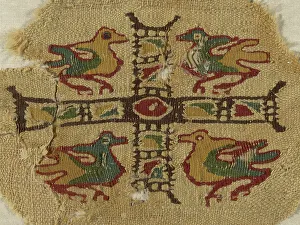 Fragment, Egypt, Roman period (30 B.C.-641 A.D.), 3rd/5th century. Creator: Unknown