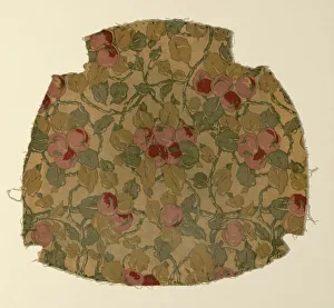 Floral Print Prints: Fragment, England, c. 1900. Creator: Unknown
