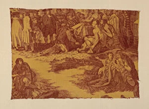 Sepia Collection: Fragment Entitled 'William Penns Treaty with the Indians', England, c. 1785