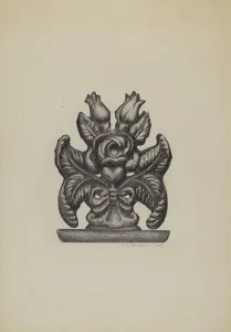 Austin L Prints: Fragment of Fence, 1937. Creator: Austin L. Davison