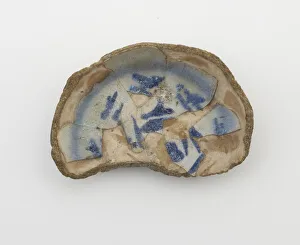 Raqqa Ware Prints: Fragment (foot) of a bowl, (12th century?). Creator: Unknown