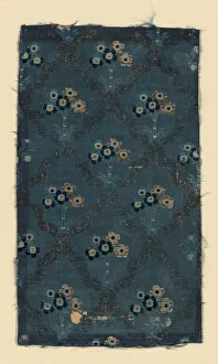 Brocaded Silk Gallery: Fragment, France, 1775 / 1800. Creator: Unknown