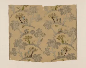 Silver Thread Prints: Fragment, France, c. 1750. Creator: Unknown