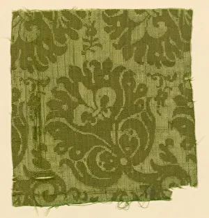 Damask Prints: Fragment, France, Louis XIII period (1610-1643), early 17th century. Creator: Unknown