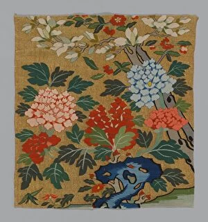 Gold Leaf Collection: Fragment (From a Chair Panel (K assu), China, Qing dynasty (1644-1911), 1654 / 1772