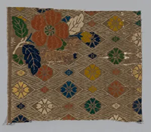 Fragment (From a Karaori), Japan, Edo period (1615-1868), 17th century. Creator: Unknown