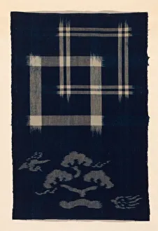 Plaid Prints: Fragment (From a Kimono), Japan. Creator: Unknown