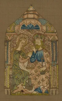 Fragment (From an Orphrey Band), England, 1400 / 50. Creator: Unknown
