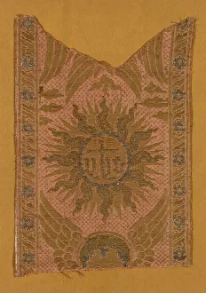 Material Collection: Fragment (From an Orphrey Band), Italy, 15th century. Creator: Unknown