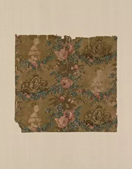 Alexandrina Victoria Collection: Fragment (Furnishing Fabric), England, 1837 / 38. Creator: Unknown