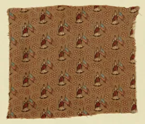 Fragment (Furnishing Fabric), United States, c. 1876. Creator: Unknown