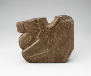 Veracruz Prints: Fragment of a Hacha, c. A. D. 800. Creator: Unknown