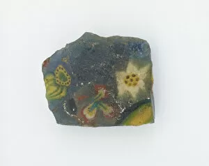 Pretty Gallery: Fragment of an inlay with floral design, Ptolemaic Dynasty to Roman Period, 305 BCE-14 CE