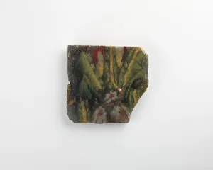Roman Period Prints: Fragment of an inlay with a floral pattern, Ptolemaic Dynasty to Roman Period