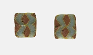 Inlay Gallery: Fragment of Inlays Depicting a Zig-zag Pattern, 1st century BCE-1st century CE
