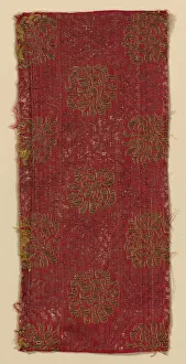 Brocaded Prints: Fragment, Italy, 17th century. Creator: Unknown