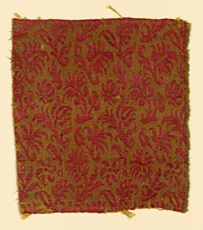 Damask Prints: Fragment, Italy, c. 1600 / 50. Creator: Unknown