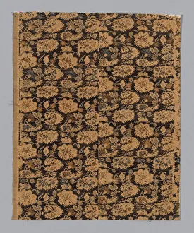 Silk And Gilt Paper Prints: Fragment, Japan. Creator: Unknown